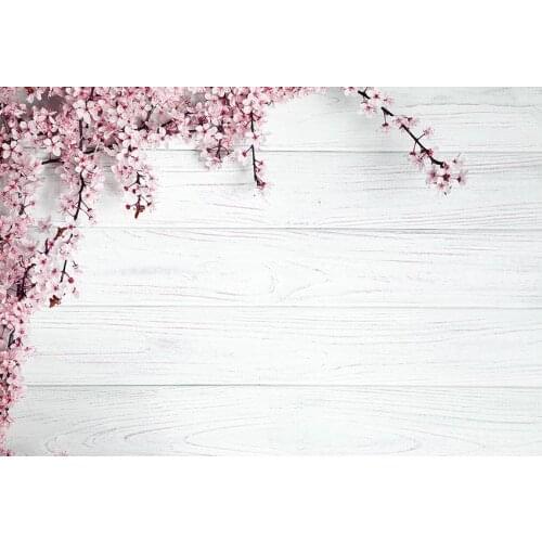 Pink flowers wood backgrounds photography vinyl sweet food photo backdrops for photographer studio accessories photophone lv-199