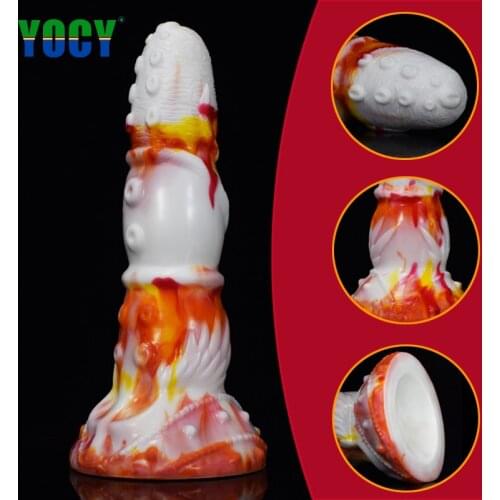 YOCY Large Octopus Anal Butt Plug Animal Tentacle Fantasy Dildo With Suction Cup Colorful Sex Toy For Women Men Adult Products