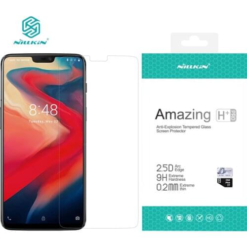 Oneplus 6 Screen Protector NILLKIN Amazing H / H+PRO 9H Tempered Glass For one plus 6 screen protector oneplus 6 glass 6.28 inch