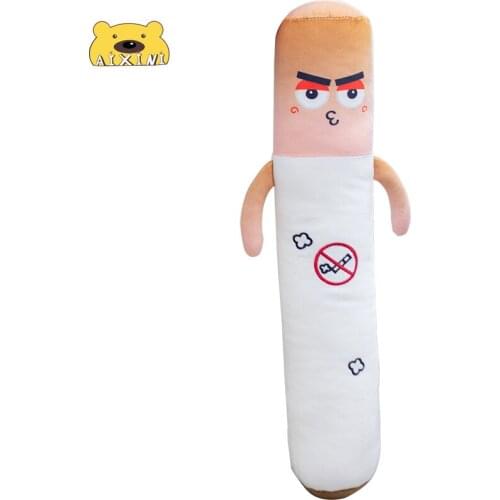 1pcs Smoking Cylindrical Sleeping Cigarette Pillow Boyfriend Birthday Gift Plush Toys Funny Smulation Plush Toys Smoke Pillow