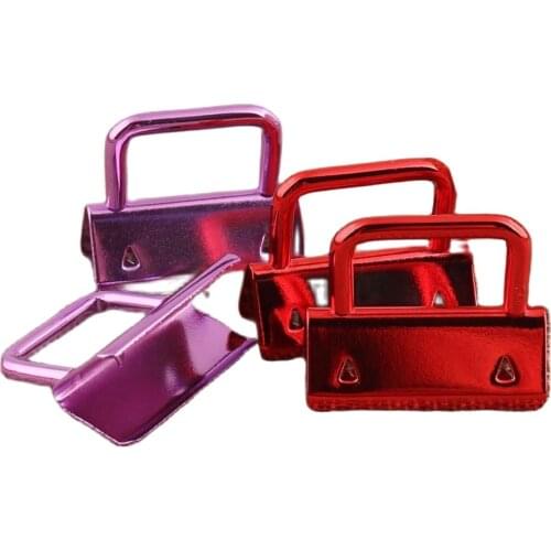 10 PCS Key Fob Hardware 1.25" Red/Purple Key Fobs 32mm Key Chain Webbing KeyChains keyfob hardware Wholesale