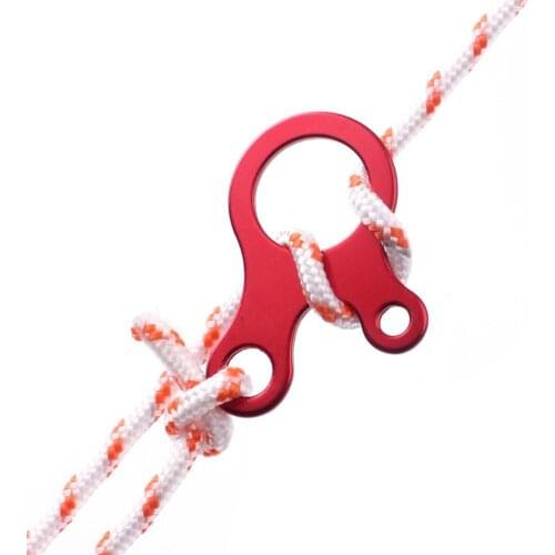 Camping 10pcs 3 Hole Type Aluminium Alloy Rope Tensioner Tent Windproof Rope Buckle Equipment Tents Accessories For Outdoor