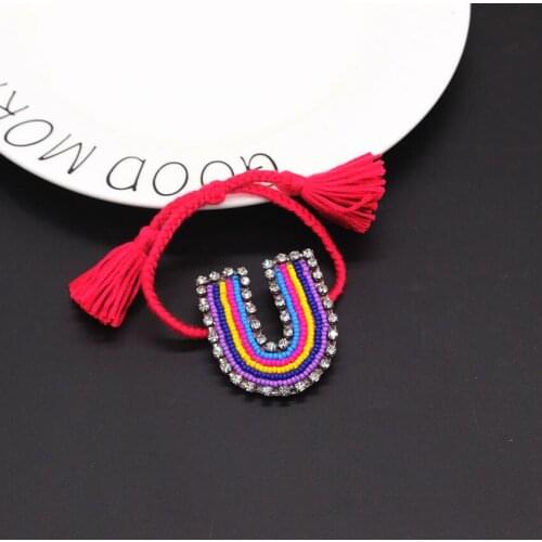 2018 new Handmade Bib Beads Luxury Weave Colorful Bohemian Geneva Charms Bracelet Vintage Ethic Cotton Bracelets 800