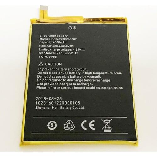 3.8V 4000mAh Li3834T43P6h8867 For UMI Super Battery