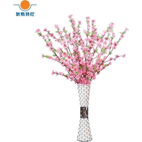 5pcs artificial peach flower bouquets