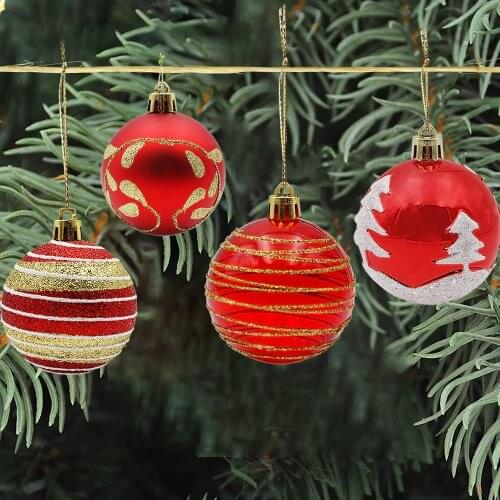 60mm Christmas Tree Decor Balls Party Hanging Ornament Perfect for Home Holiday Wedding Xmas Decorations Shatterproof 12Pcs/Set
