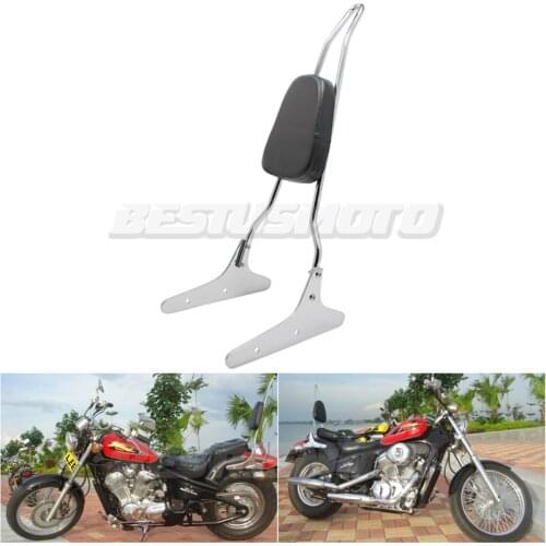 Motorcycle Accessories Chrome Passenger Backrest Sissy Bar For Honda Steed 400 VLX400