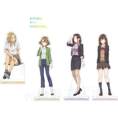 Anime Hige wo Soru. Soshite Joshikousei wo Hirou Ogiwara Sayu Acrylic Stand Model Plate Desktop Decor Ornaments Gifts