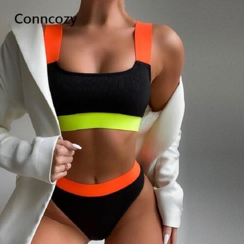 Оранжевые купальники Conncozy China At AliExpress