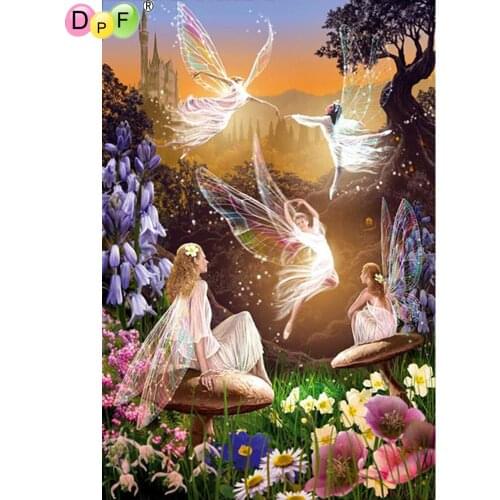 DPF 5D Round/Square full Diamond Painting Cross Stitch Fairy Crafts Diamond Embroidery Mosaic Needlework kits Home Decor