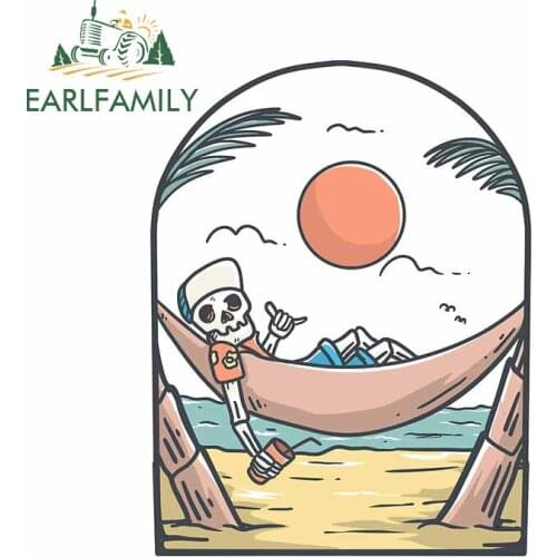 EARLFAMILY 13cm x 10.1cm for God Save The Vibes Retro Car Stickers Cartoon VAN Creative Decal Motocycle Helmet JDM Assessoires