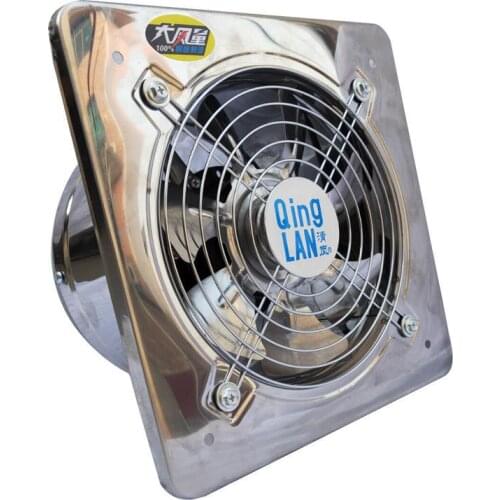 10''12''Extractor Vent Electric Exhaust fan Ventilation Pipe Fan for Industrial Kitchen Wall Window Stainless Steel Fan