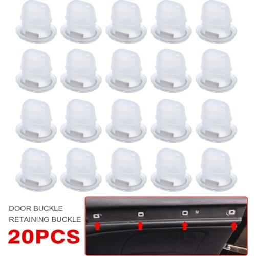 20pcs White Plastic Car Auto Interior Trim Retainer Moulding Door Clip 07149158194 For BMW 3 Series E46 E90 E91 X5 E53 Parts