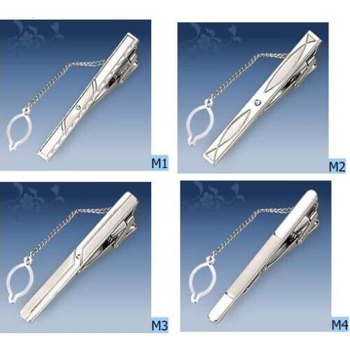 60pcs/lot Quality Silver Sandblasting Tie Clips 140 Patterns Tie Pin Necktie Bars Business Style Mens Jewelry Gift Wholesale