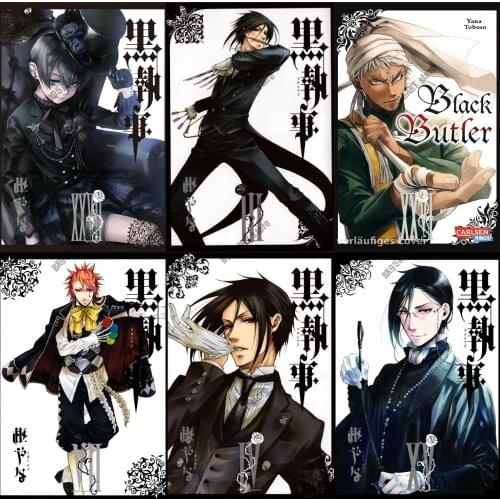 Canvas Painting Japanese Cartoon Anime Black Butler Wall Art Nordic Posters and Prints Home Decoration Pictures for Room Decor