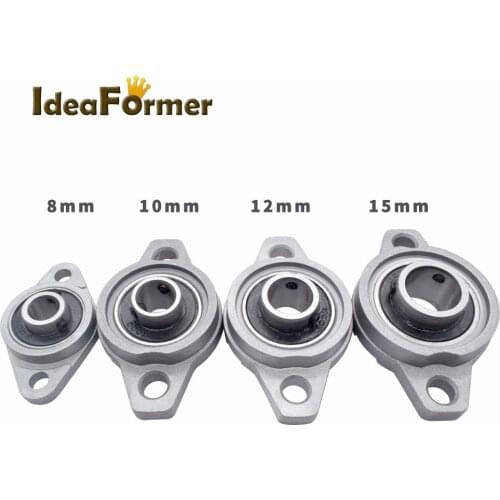 KFL08 KFL10 KFL12 KFL15 Bore 8mm 10mm 12mm 15mm Pillow Block Bearing Mounted Block Cast Housing Self-aligning Pillow Bearing