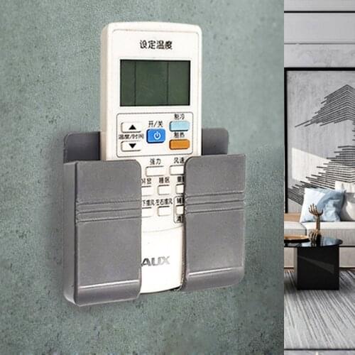 Multifunctional Punch-free Opening Placement Rack Wall-mounted Mobile Phone Holder Household Remote Control Storage Box