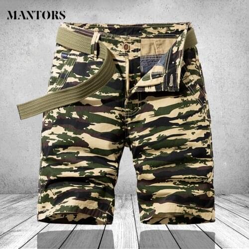 Mens Military Cargo Shorts 2021 Brand New Army Camouflage Tactical Shorts Men Cotton Loose Work Casual Short Pants Safari Style