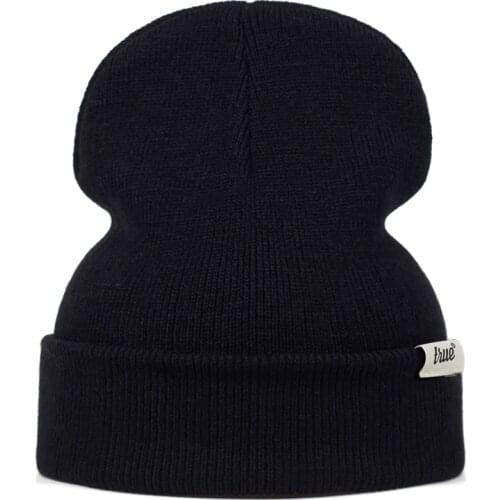 2019 new fashion solid wool hat autumn and winter couple hip-hop knitted hats fashion warm cap outdoor wild casual caps