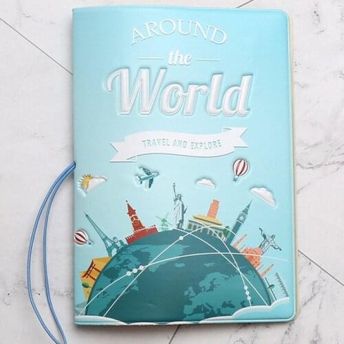 New Have A Nice Trip Passport Holders Men/Women Travel Passport Cover Bag Pvc Leather 3D Design Cover On The Passport For Travel