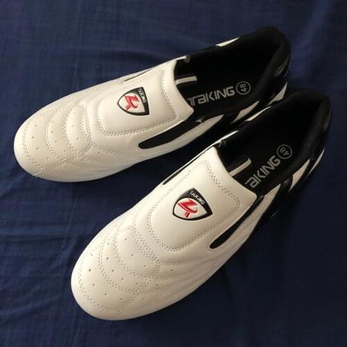 Euro size 26-48 Children taekwondo Shoes PU breathable Adults training shoes genuine tae kwon do zapatos no tie small big yards