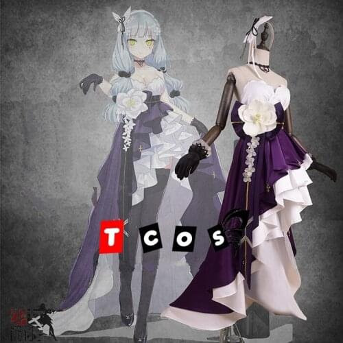 First Anniversery Game Girls Frontline HK416 Cosplay Costume Womens Delux Fomal Dress Halloween Carnival Uniforms Custom Made