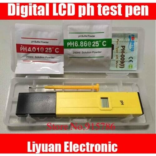 1pcs Digital LCD ph test pen / High Precision PH tester /14.0pH pH fish tank ATC PH pen