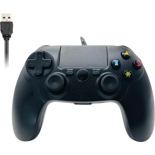 Wired PS4 Controller Double Shock Remote Joystick For Playstation 4 Control Gamepad with 6ft USB Cable