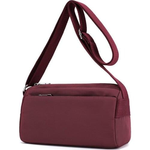 Solid Small shoulder bag woman waterproof nylon Women bag New Casual cross body bags 6colors ladies hand bags 2020 free shipping