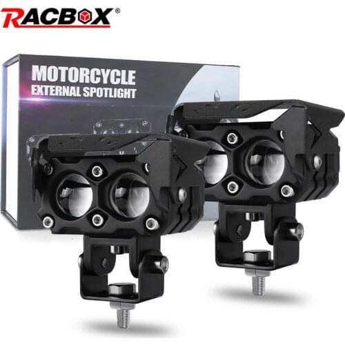 Motorcycle Led Headlight Spotlights White Yellow Hi/Lo Beam Fog Lights For Motorbike ATV UTV UTE UAZ Car Truck Offroad Fog Lamps