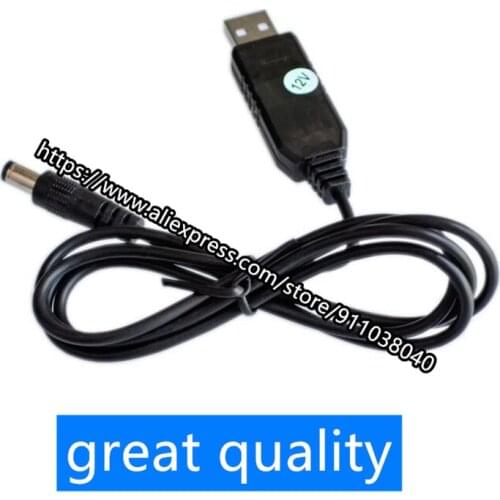 USB boost cable DC TO DC 5V/9V/12V power bank boost module DC interface 5.5*2.1MM