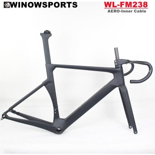Winowsports carbon disc frame aero 2021 FM238 all inner cable carbon road bike frame disc brake
