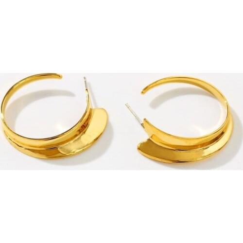 Earrings women European and American earrings retro design sense exaggerated earring earrings earrings round geometric earrings