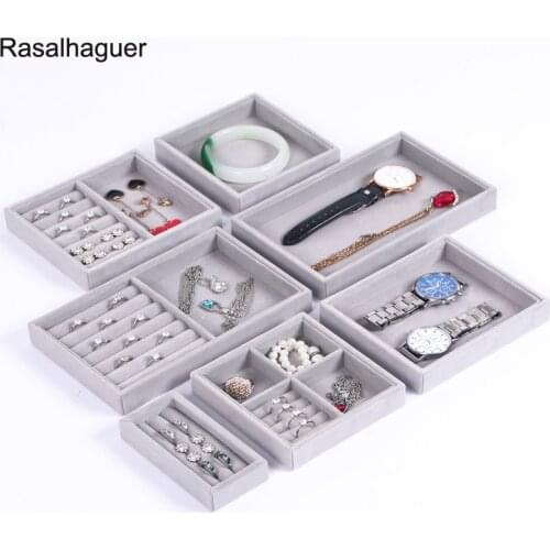 2020 Finishing Multi-functional Small Jewellery Tray Ring Necklace Storage Organizer Bracelet Watch Display Drawer Stuff Mini