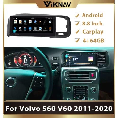 8.8 Inch car radio for-Volvo S60 V60 2011-2020 multimedia player GPS navi DVD player 2 din Android car stereo autoradio