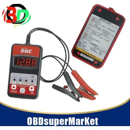 5pcs/lot auto BATTERY/CHARGING/STARTING SYSTEM ANALYZER DHC BT222 with fast shipping