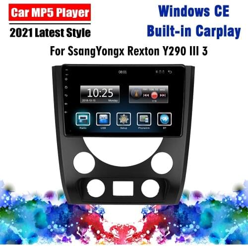 2 Din Car Multimedia Player 9" For SsangYongx Rexton Y290 3 2012-2017 Car Stereo Bluetooth Radio Support Carplay Touch Screen