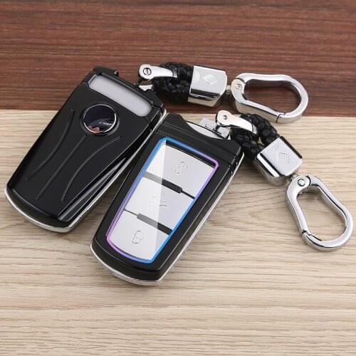 ABS Carbon Fiber Car Remote Key Complete Shell Volkswagen CC Passat B6 B7 3C Car Smart Key Accessories Key Chain Shell