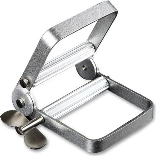 Stainless Steel Toothpaste Dispenser Professional Hair Cream Squeezer Metal Tooth Paste Rolling Tube Squeezer Bathroom Accessory