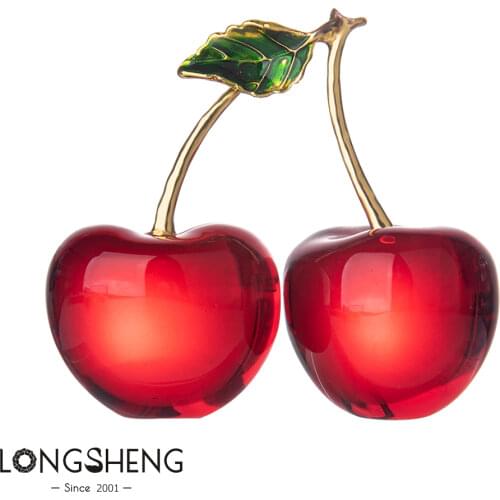 Gift Box Crystal Cherry Room Decor Crafts Wedding Home Decor For Accessories Birthday Mother Day Gift