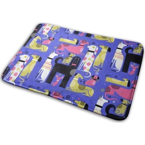 Dog Park Mat Rug Carpet Anti - Slip Bedroom Entrance Door Mat Dog Hound Afghan Dogs Dog Breeds Cute Dog Dog Art Dog Illustration