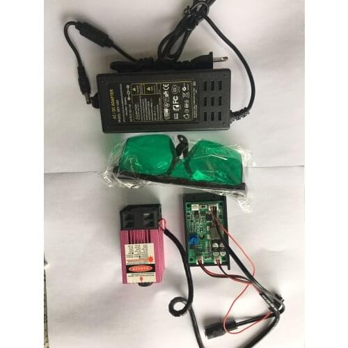 405NM 1W Laser module heatsink fan support ttl pwm for DIY laser engrave machine