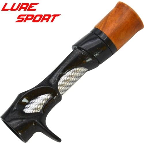 LURESPORT 2pcs FCS Reel Seat Black paint MK Nut Carbon tube Rod Building Component Repair DIY Accessory