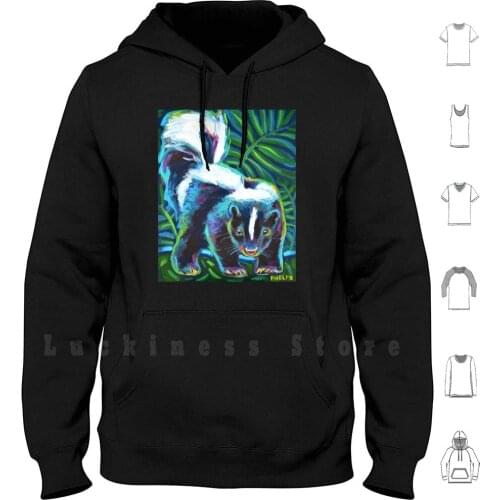Cute Skunk Art Hoodies Long Sleeve Skunk Skunks Skunk Rescue Skunk Art Skunk Pictures Skunk Gift Skunk Gifts