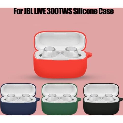 Washable Silicone Protective Cover Shell Anti-fall Earphone Case for -JBL LIVE 300TWS Wireless Bluetooth Earphones Accessories