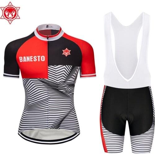 Banesto 2020 cycling Team jersey bike shorts WEAR Ropa Ciclismo mens summer quick dry PRO bicycle Maillot Pants clothes