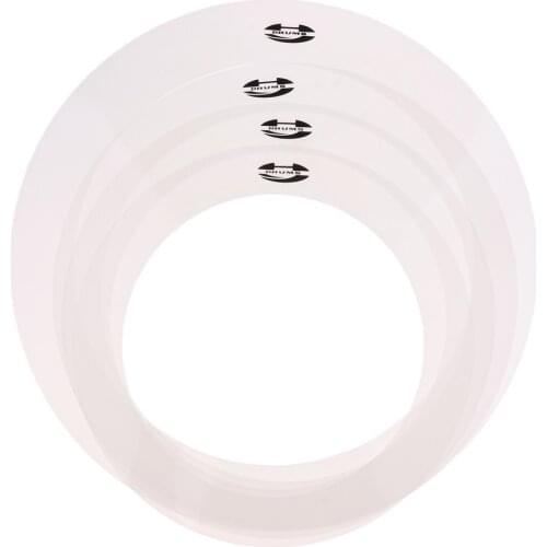 Pack of 4 Drum Set Tone Control Rings Muffler Mute Percussion Instrument Accessory for Drummer