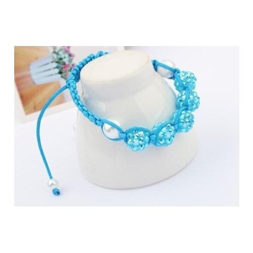 T34sot micro pave CZ Disco RESIN Bracelet fasion Gift FOR KIDS jewelry Discount crystal r45s