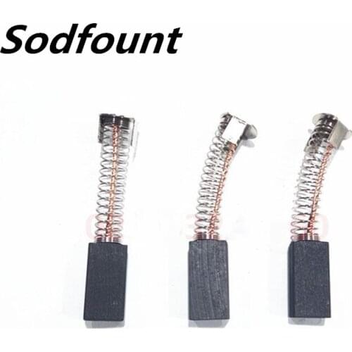 10pcs Single-phase series DC motor spring SDF4C0 motor dispersion machine sewing machine carbon brush 5.5X12X20mm