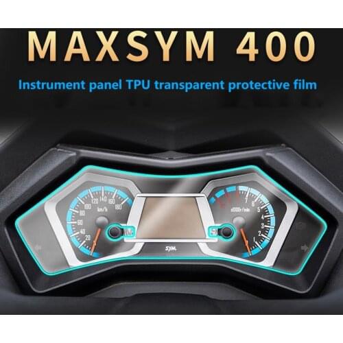 Motorcycle Meter Film Code Tpu Transparent Protection Fumigation Lamp Waterproof for Sym Maxsym400